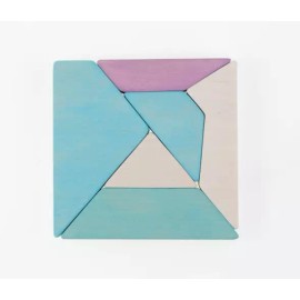 PoppyBabyCo Wooden stacking blocks Iceberg puzzle