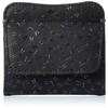 Indenya Coin Purse G, Black Deerskin x Black Lacquer Dragonfly