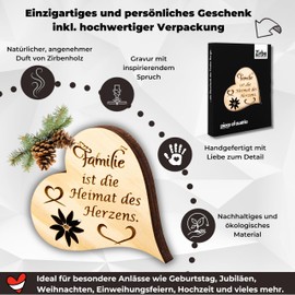 sagl.tirol Swiss pine heart mini family is the home