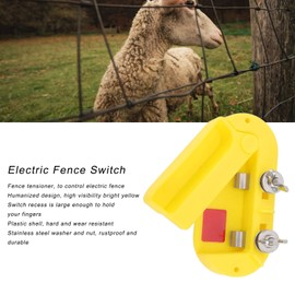 FLEXMAN Electric Fence Cut Off Switch, Electric Fence Single Pole Portable Plastic Fence Wire Tensioner, Electric Fence Voltage Switch for Livestock Farm, Fence Corner and Gate
