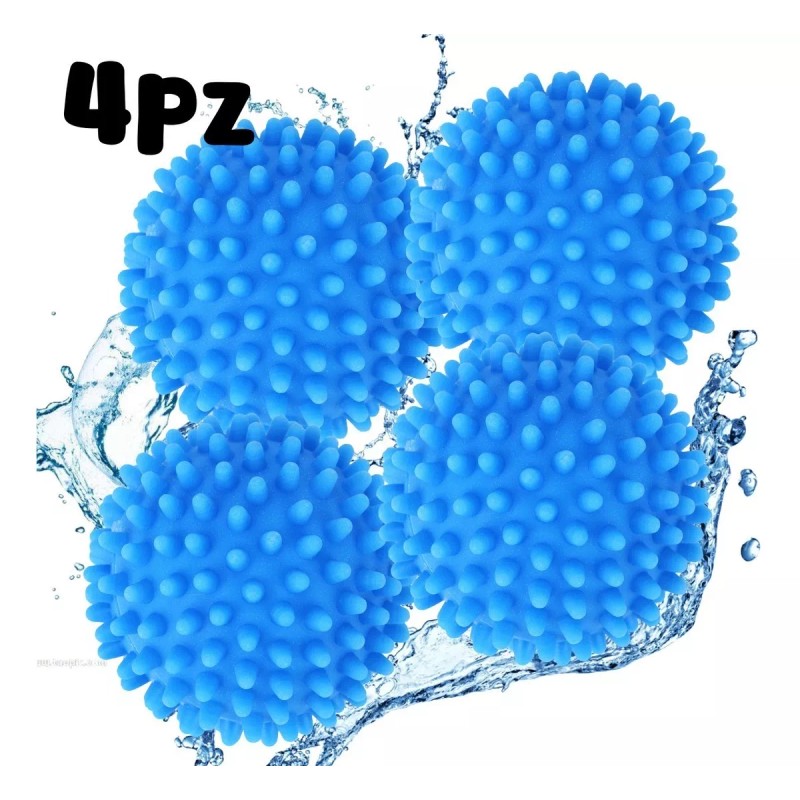 Veraly Bolas Lavar Ropa Anti-enredo Reutilizable Para Secadora 4pz