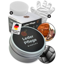 Binego® Lederpflege Set Leder & Kunstleder Pflegemittel - NEUHEIT - | Bienenwachs Leder Pflege Versiegelung für Auto Sofa Schuhe