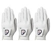 PUR3 Golf Cabretta Leather Golf Gloves - 3 Pack Pearl
