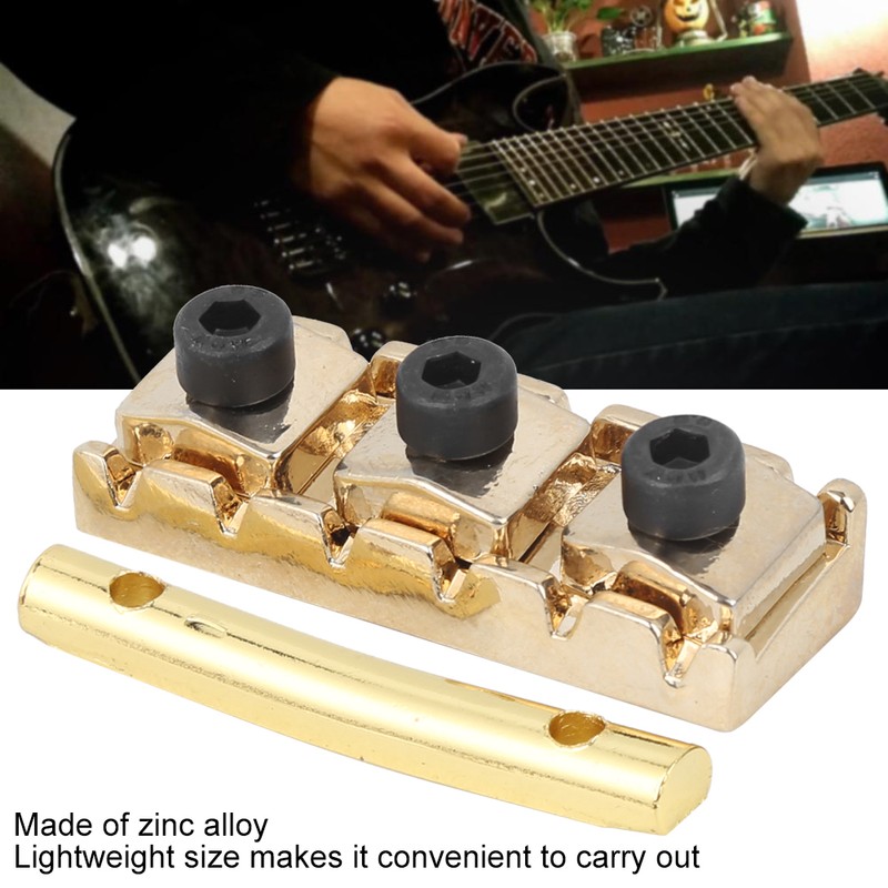 Electric Guitar String Lock Nut with Headstock String Retainer Bar