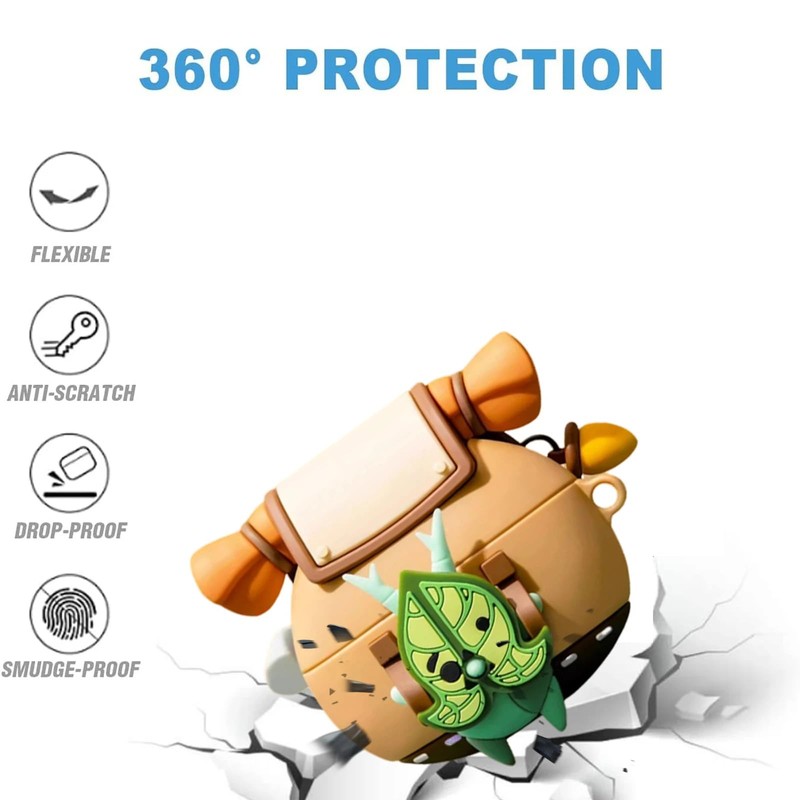 Silicone Korok Case Compatible with Sony WF-1000XM5 with Keychain, Soft