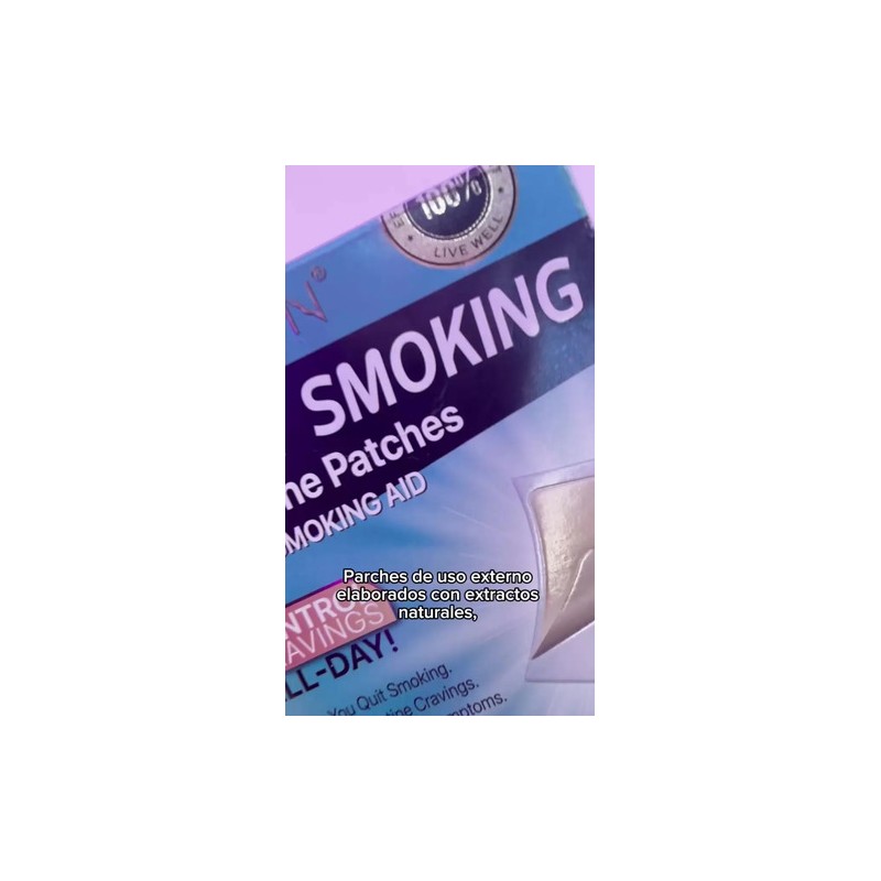 Parche Dejar De Fumar Controla Ansiedad 100% Natural Paso 1
