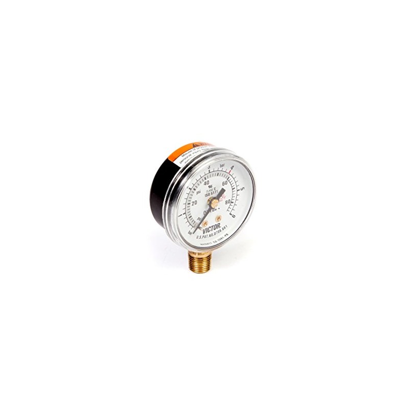 Victor 1435-0091RP Replacement Gauge, 1.5 x 6bar/87psi, Oxygen