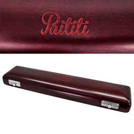 Paititi Mahogany Wood B foot Flute Hard Case French Style High Quliaty 17 Hole Flute Case