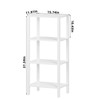 YUFAM 4 Tier Tall Wooden Bookshelf with Storage - Small