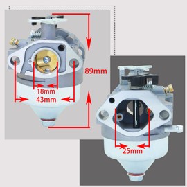 REMEDART GCV190 Carburetor Fits for Honda GCV190LA GCV190A HRX217 HRB217 Manual Choke Pressure Washer Lawn Mower replaces for 16100-Z0Y-013 16100-Z0Y-813 16100-Z0Y-853 16100-Z8D-911 with Air Filter