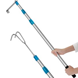 DOFIMATE Cargo Grabber Pickup Truck Bed,6.3 FT Truck Cargo Retriever,Heavy Duty Truck Bed Accessories, Truck Bed Reach Tool with 2Hooks