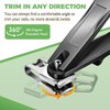 Toenail Clippers for Seniors Thick Toenails, Angled Head Large Toe