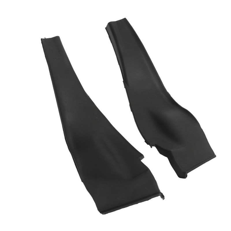 1Pair Front Cowl Extension Trim Cover Black Left Right Windshield