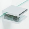 SAYAYO Glass Shelf Brackets Stainless Steel, Adjustable Railing Holder for