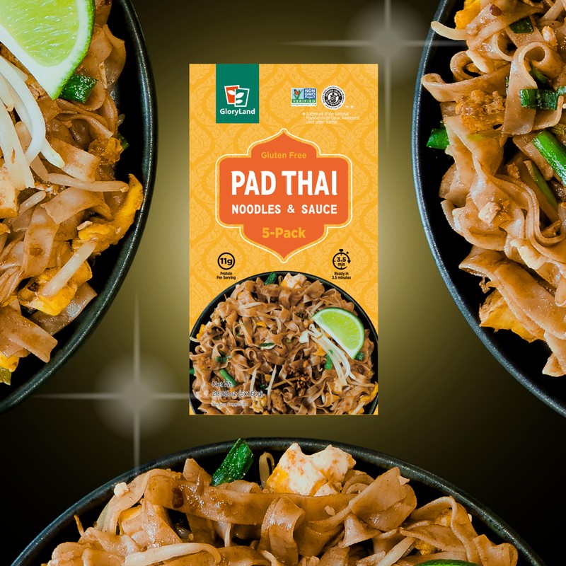 Gloryland Pad Thai Noodles and Sauce Meal Kit (28oz) -