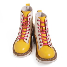 VSUDO 140cm Waxed Pink Shoe Laces, 2.5mm Thin Round Pink Laces for Oxford Brogues Derby or Blucher Dress Shoe, Replacement Shoe Laces Pink Shoelaces for Women or Men (2 Pairs-Pink-140cm)