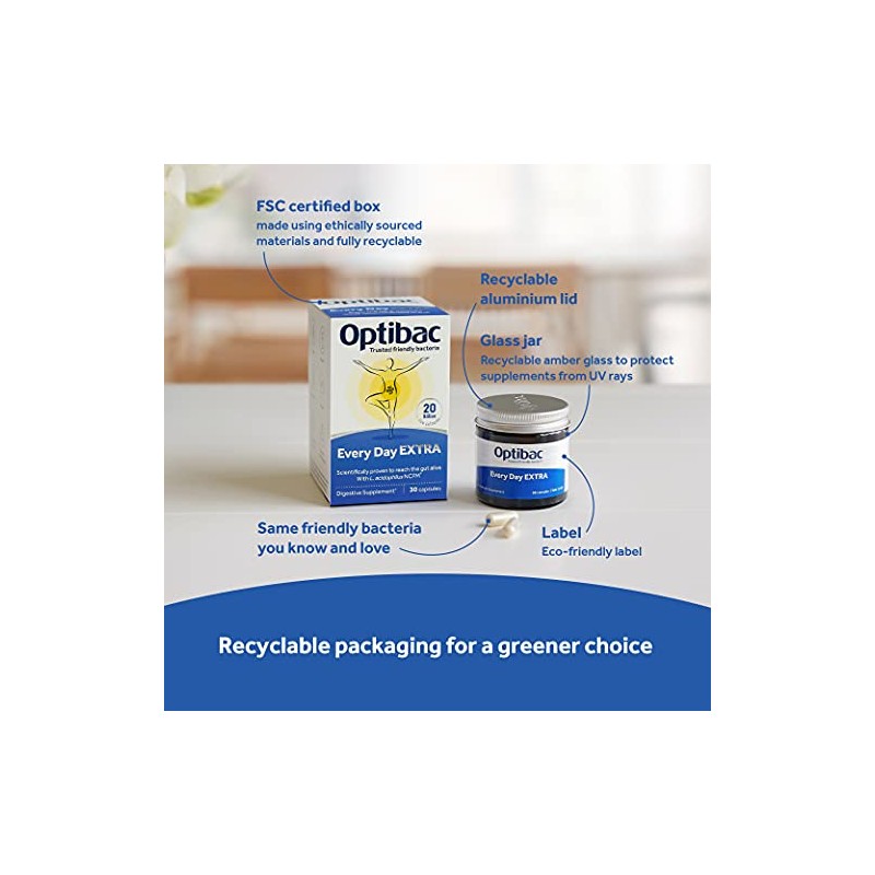 Optibac Probiotics Daily Wellbeing Xtra Strength 30 capsule