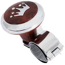 Riloer Vehicle Power Handle Universal Car Steering Wheel Spinner Knob Carbon Fiber, ABS Finish Suicide Knob Booster Ball for Most Cars, Steering Wheel Knob Universal Non-Slip Fit