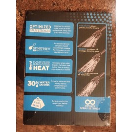 Speakman Icon 3-Spray Patterns with 1.75 GPM Wall Mount Shower Head, Matte Black