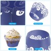 PATIKIL Cupcake Wrappers Paper, 50 Pack Baking Cups Standard Cloud