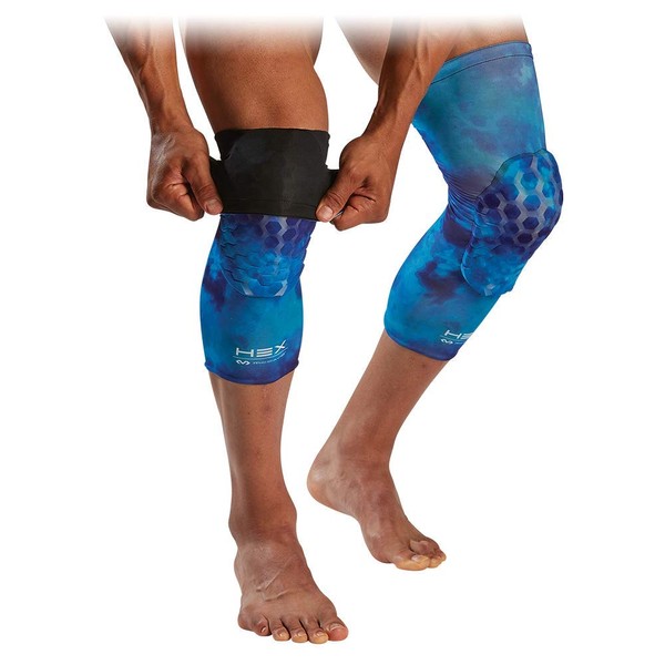 McDavid Basketball Reversible Knee Sleeves with HEX. Leg Compression Sleeve with Padding (Pair of 2)