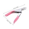 BIUDECO Stainless Steel U Shape Nail Clippers for Acrylic Gel