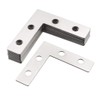 sourcing map Flat Angle Bracket Plate L Shape Repair Joining