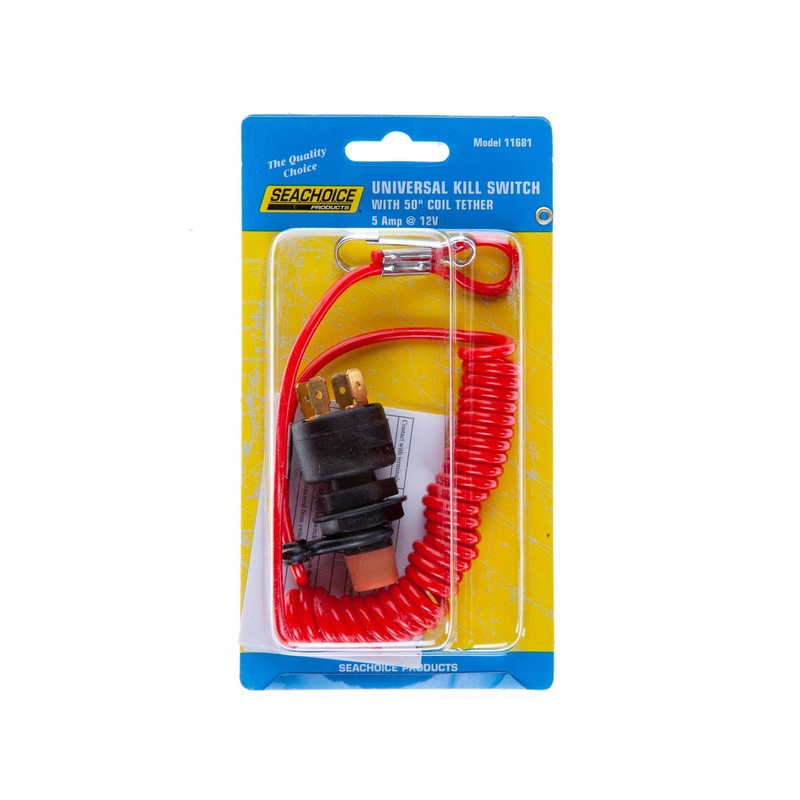 Seachoice Universal Boat Kill Switch Kit,Red