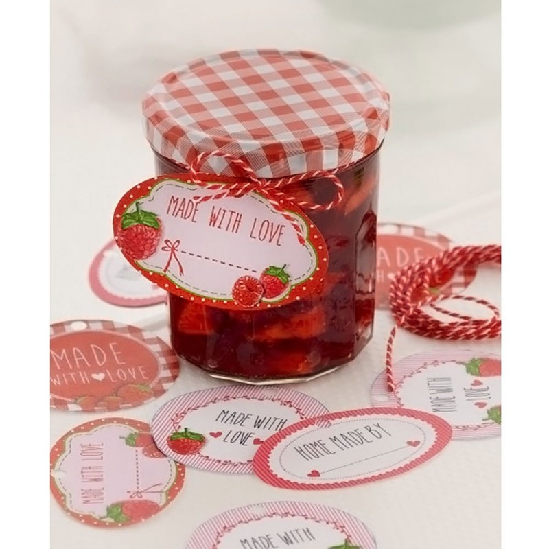 Com-four® Labels And Covers For Jars And Bottles With Different