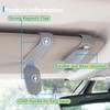 Yuoyar 2 Packs Magnetic Sunglass Holder for Car Visor -
