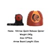 FUNTRESS 4/6 Arrows Quiver Quick Release Leather Archery Slide-On Quiver