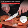 MAD SHARK Steak Knives Set of 8,Premium 12.6-inch Serrated Steak