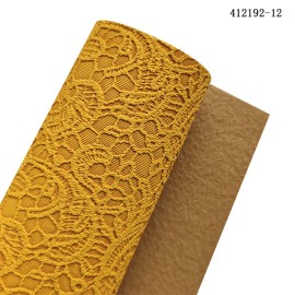 30cmx135cm Roll Solid Colored Flower Embossed Faux Leather Leatherette Fabric Synthetic Leather for Diy Making Bag Shoes CraftsColor: XHT-412192-12