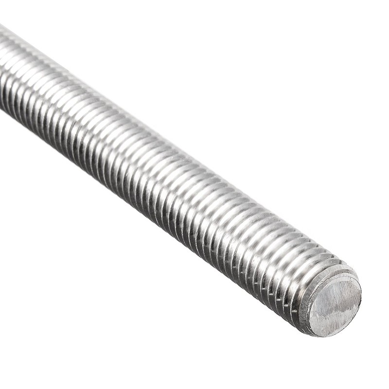 Sourcingmap M12 x 250mm Fully Threaded Rod, 304 Stainless Steel,