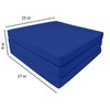 Danfuton Royal Tri Fold Foam Bed, Shikibuton, Convertible Ottoman Mat