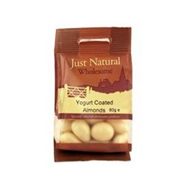 Just Natural Wholesome Yoghurt Coated Almonds 80g