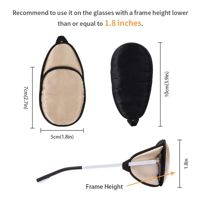 eZAKKA Eye Patches for Adults, Eye Patch for Glasses Silk