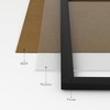 Almost Frameless A4 Black Picture Frame Set of 3, Display