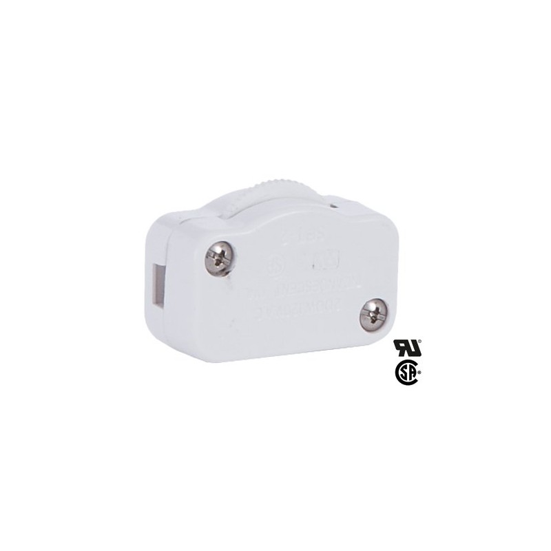 B&P Lamp White Hi-Low Only Inline Brightness Control Switch for