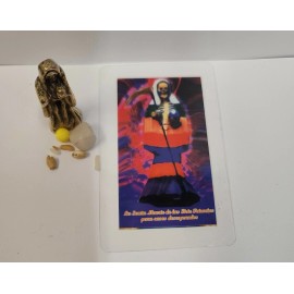 Sta Muerte 7 potencias oracion casos dificiles e Imagen Prayer Card - Laminated