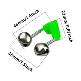 Runseaway 25Pcs Plastic Fishing Rod Alarm Bells, Dual Alert Clip On Bell for Fishing Rods, Loud Plastic Fish Bite Alarm, Fishing Bells Suitable for All Types of Fishing Rods