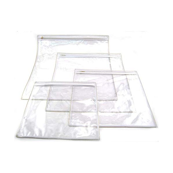 Fitted Zippered Plastic Protector for X Large Tallit Bag Approximately Size 16" W X 16" L