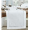 Fennco Styles Embroidered Metallic Border Table Runner 16" W x