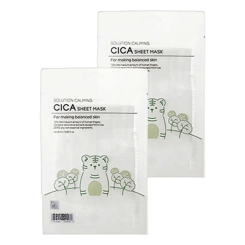 Ten Zero skin soothing solution calming cica sheet mask 10