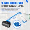 60131007 Ball Valve 1-1/4" Right-Hand Valve with 9" Hook Lever
