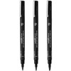 Uni Pin Fineliner Drawing Pens - Chisel Nibs - Black