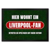 speecheese Hier wohnt EIN Liverpool Fan Doormat in 35 x
