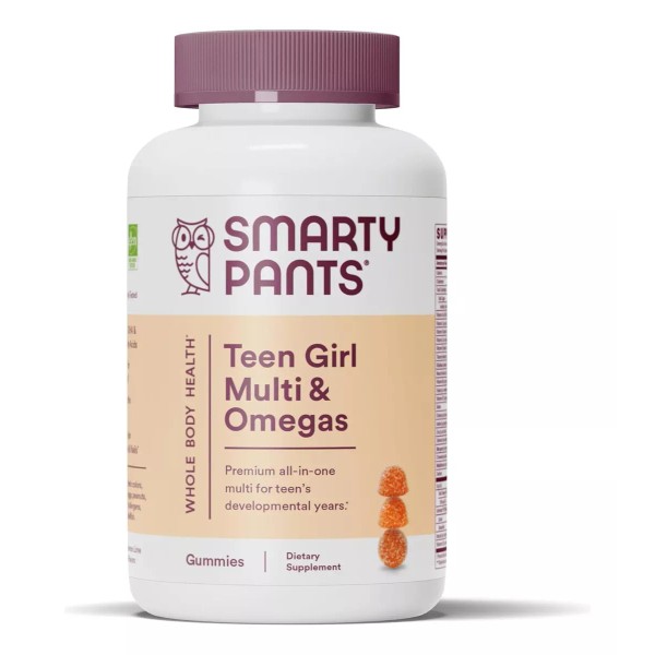 SmartyPants Smarty Pants Teen Girl Multi Vitaminas Y Omega 120 Gomitas Sabor Naranja Bayas Mixtas Y Lima Limón