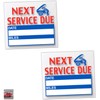 FESCO Next Service Due Reminder Static Cling Window Stickers Oil