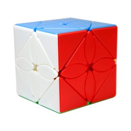 OJIN MoYu MoFang JiaoShi Meilong Serie Meilong Ahornblätter Skewb Stickerless Cube Cubing Klassenzimmer Meilong Smooth Twist Puzzle Cube Spezialspielzeug (Stickerless)
